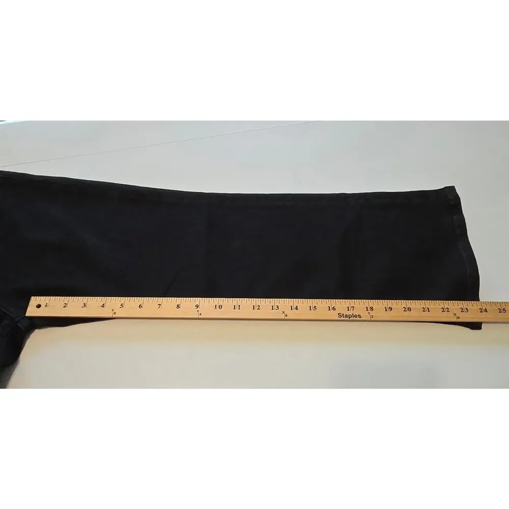 Madewell Jeans Womens Size 26S Black The Stretch Flare Crop High Rise NWT